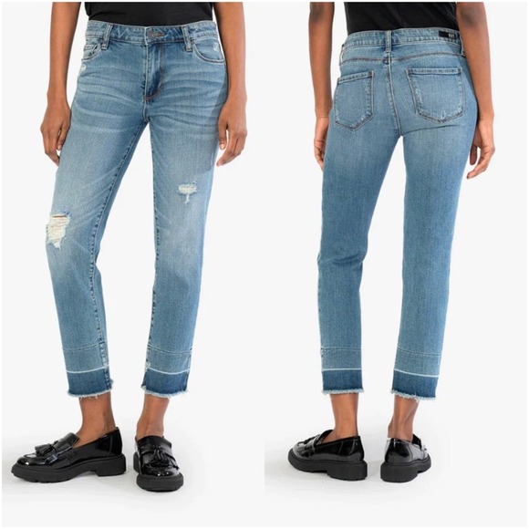 KUT FROM THE KLOTH Reese Ankle Straight Leg Jean - Picture 1 of 10